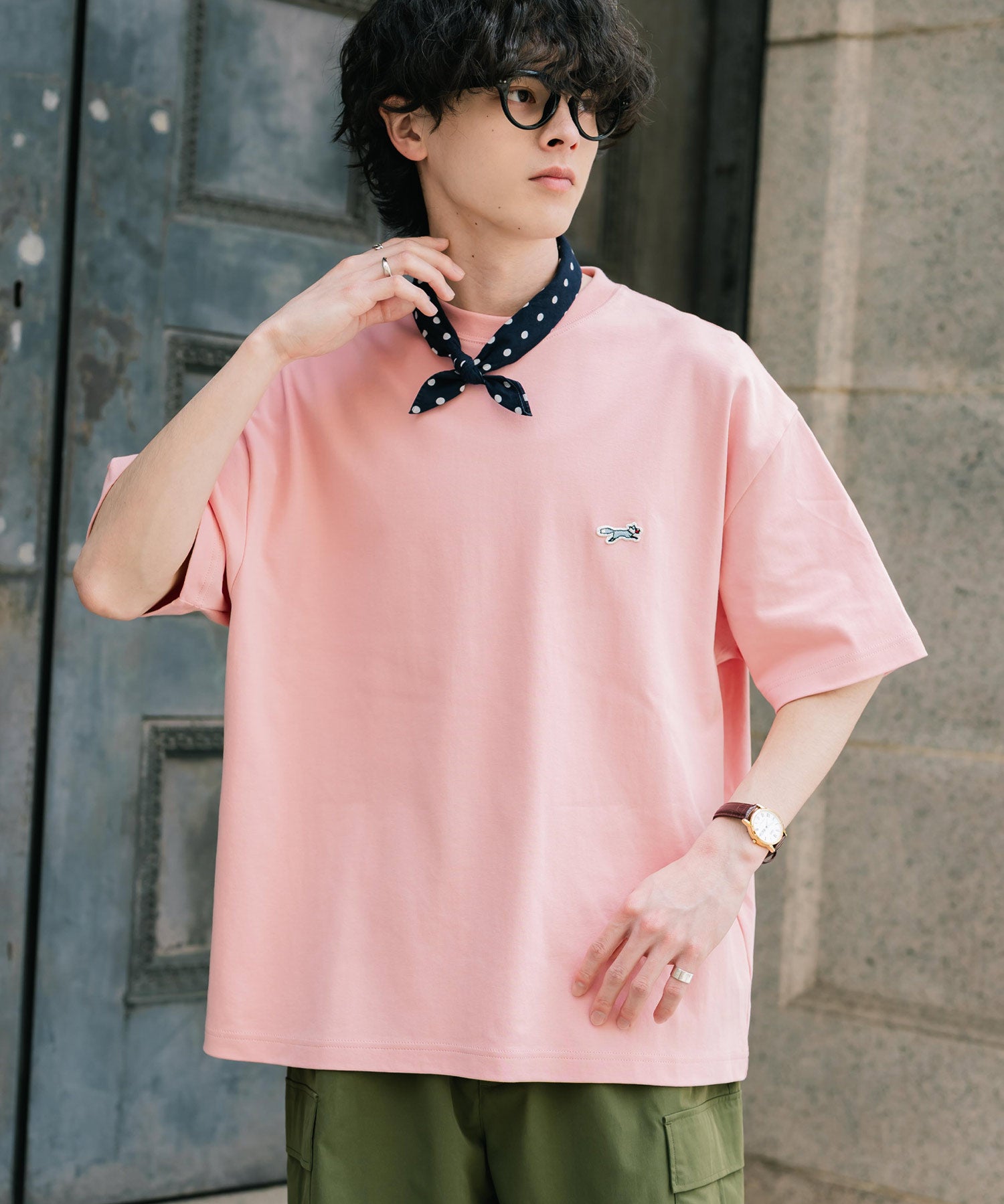 PENNEYS 別注コラボオーバーサイズFOXワッペン刺繍半袖Tシャツ 15618