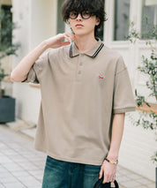PENNEYS 別注コラボFOXワッペン刺繍鹿の子半袖ポロシャツ 15619