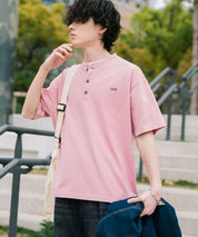 PENNEYS 別注コラボFOXワッペン鹿の子ヘンリーネック半袖Tシャツ 15620