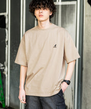 KANGOL 別注コラボ接触冷感ワンポイントロゴ刺繍半袖Tシャツ 15621