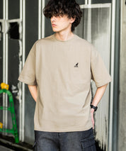 KANGOL 別注コラボ接触冷感ワンポイントロゴ刺繍半袖Tシャツ 15621