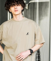 KANGOL 別注コラボ接触冷感ワンポイントロゴ刺繍半袖Tシャツ 15621