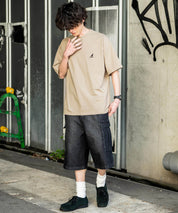 KANGOL 別注コラボ接触冷感ワンポイントロゴ刺繍半袖Tシャツ 15621