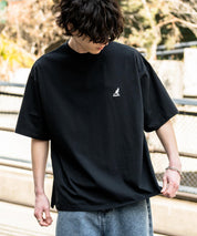 KANGOL 別注コラボ接触冷感ワンポイントロゴ刺繍半袖Tシャツ 15621