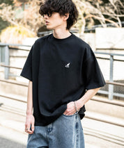 KANGOL 別注コラボ接触冷感ワンポイントロゴ刺繍半袖Tシャツ 15621