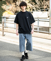 KANGOL 別注コラボ接触冷感ワンポイントロゴ刺繍半袖Tシャツ 15621