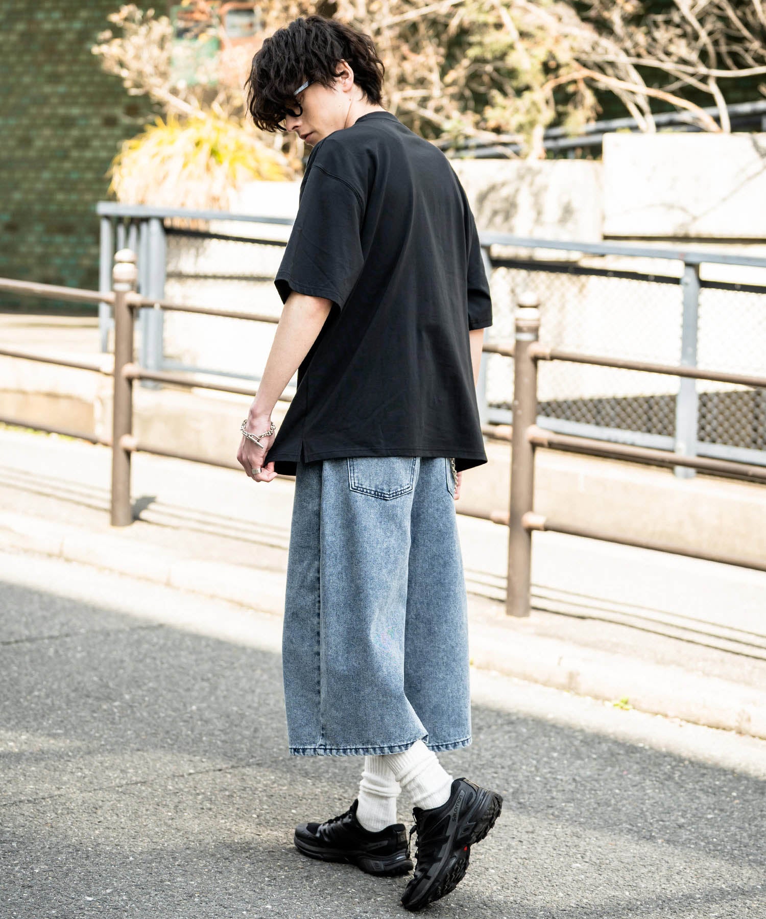 KANGOL 別注コラボ接触冷感ワンポイントロゴ刺繍半袖Tシャツ 15621