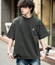 KANGOL 別注コラボ接触冷感ワンポイントロゴ刺繍半袖Tシャツ 15621