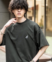 KANGOL 別注コラボ接触冷感ワンポイントロゴ刺繍半袖Tシャツ 15621