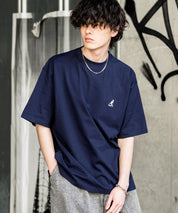 KANGOL 別注コラボ接触冷感ワンポイントロゴ刺繍半袖Tシャツ 15621