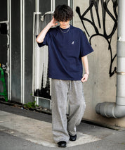 KANGOL 別注コラボ接触冷感ワンポイントロゴ刺繍半袖Tシャツ 15621