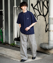 KANGOL 別注コラボ接触冷感ワンポイントロゴ刺繍半袖Tシャツ 15621