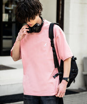 KANGOL 別注コラボ接触冷感ワンポイントロゴ刺繍半袖Tシャツ 15621