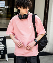 KANGOL 別注コラボ接触冷感ワンポイントロゴ刺繍半袖Tシャツ 15621