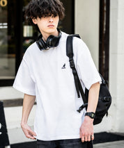 KANGOL 別注コラボ接触冷感ワンポイントロゴ刺繍半袖Tシャツ 15621