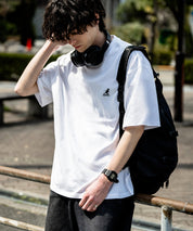 KANGOL 別注コラボ接触冷感ワンポイントロゴ刺繍半袖Tシャツ 15621