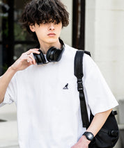KANGOL 別注コラボ接触冷感ワンポイントロゴ刺繍半袖Tシャツ 15621