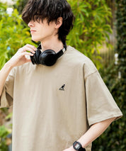 KANGOL カンゴール 別注コラボ 接触冷感オーバーサイズバックプリント半袖Tシャツ 15622