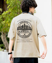 KANGOL カンゴール 別注コラボ 接触冷感オーバーサイズバックプリント半袖Tシャツ 15622
