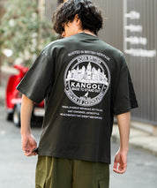 KANGOL カンゴール 別注コラボ 接触冷感オーバーサイズバックプリント半袖Tシャツ 15622