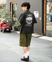 KANGOL カンゴール 別注コラボ 接触冷感オーバーサイズバックプリント半袖Tシャツ 15622