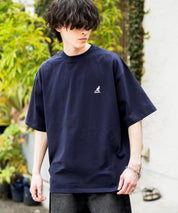 KANGOL カンゴール 別注コラボ 接触冷感オーバーサイズバックプリント半袖Tシャツ 15622