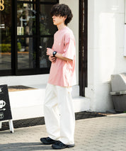 KANGOL カンゴール 別注コラボ 接触冷感オーバーサイズバックプリント半袖Tシャツ 15622
