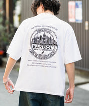 KANGOL カンゴール 別注コラボ 接触冷感オーバーサイズバックプリント半袖Tシャツ 15622