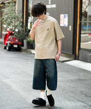KANGOL カンゴール 別注コラボ 接触冷感オーバーサイズバックプリント半袖Tシャツ 15622