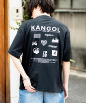 KANGOL カンゴール 別注コラボ 接触冷感オーバーサイズバックプリント半袖Tシャツ 15622