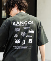 KANGOL カンゴール 別注コラボ 接触冷感オーバーサイズバックプリント半袖Tシャツ 15622