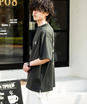 KANGOL カンゴール 別注コラボ 接触冷感オーバーサイズバックプリント半袖Tシャツ 15622