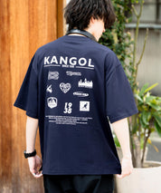 KANGOL カンゴール 別注コラボ 接触冷感オーバーサイズバックプリント半袖Tシャツ 15622