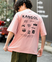 KANGOL カンゴール 別注コラボ 接触冷感オーバーサイズバックプリント半袖Tシャツ 15622