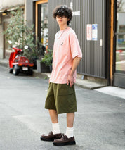 KANGOL カンゴール 別注コラボ 接触冷感オーバーサイズバックプリント半袖Tシャツ 15622