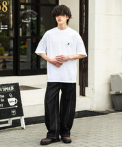 KANGOL カンゴール 別注コラボ 接触冷感オーバーサイズバックプリント半袖Tシャツ 15622