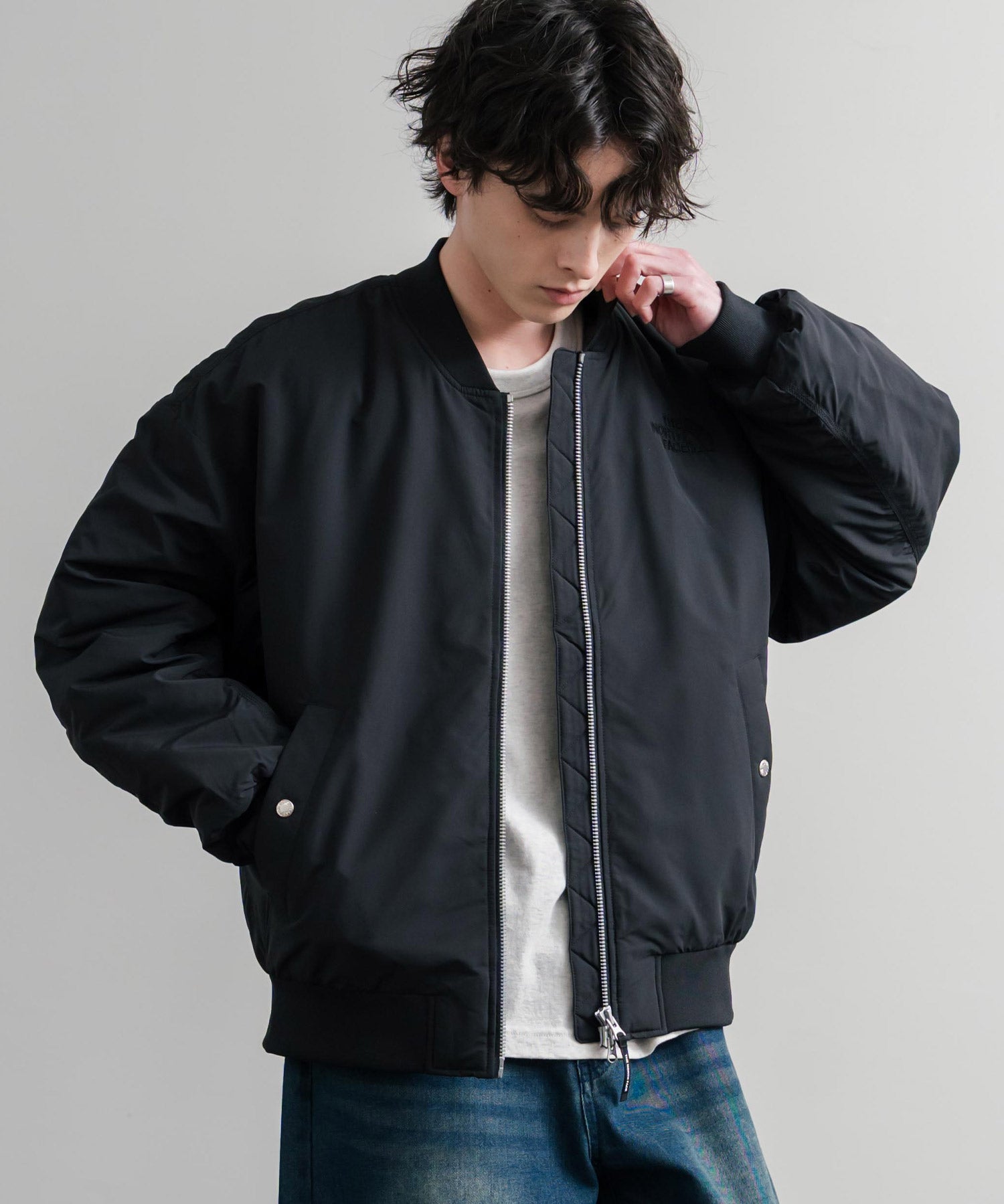 日本未展開モデル THE NORTH FACE ザ・ノースフェイス WHITE LABEL ホワイトレーベル HAYDEN EX HEAT BOMBER ヘイデンEXヒートボンバー MA-1 15625