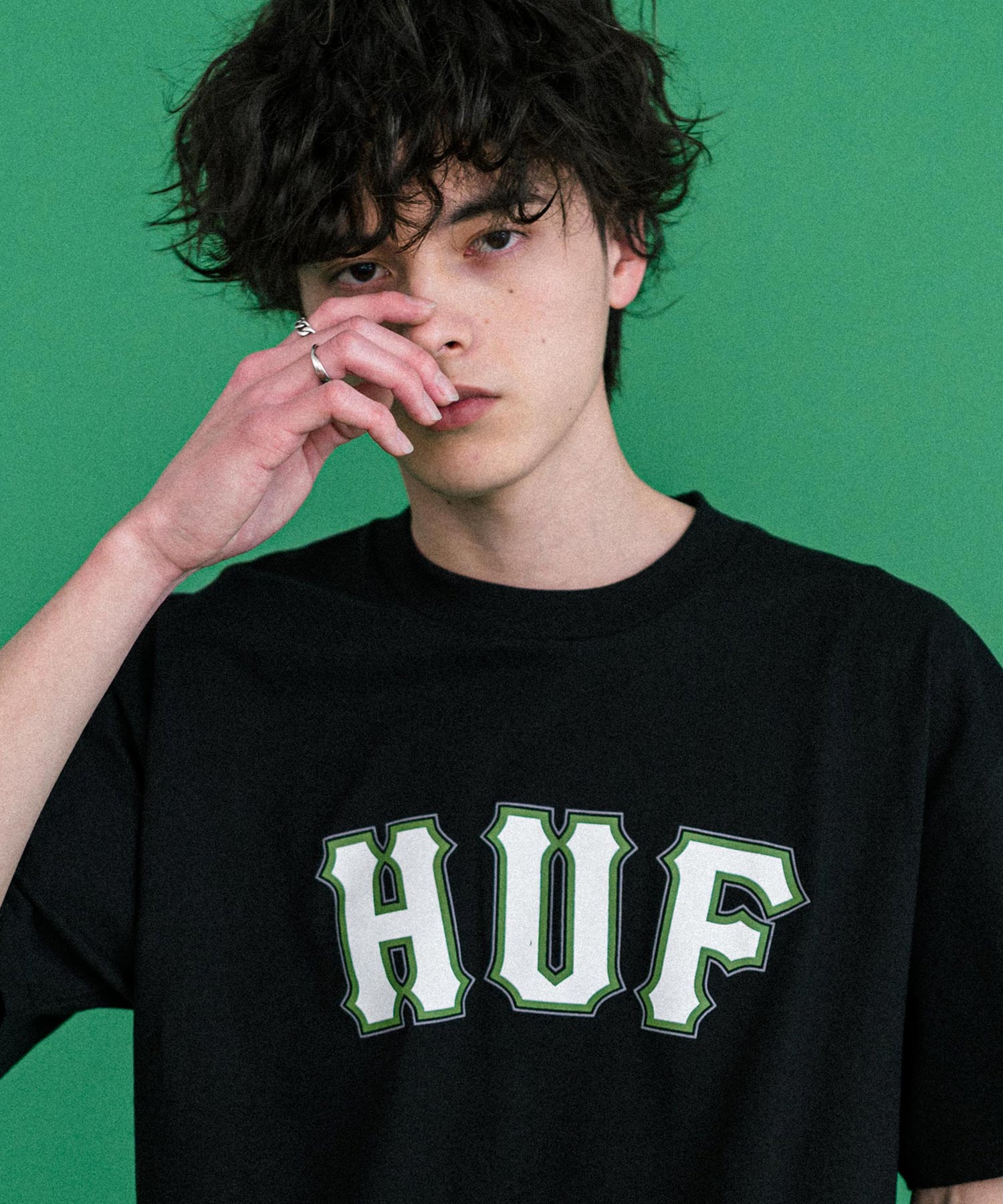 新色追加 HUF ハフ オーバーサイズアソートプリント半袖Tシャツ 15626
