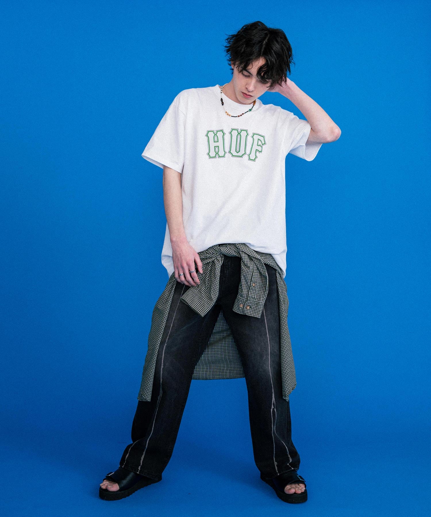 HUF ハフ オーバーサイズアソートプリント半袖Tシャツ 15626