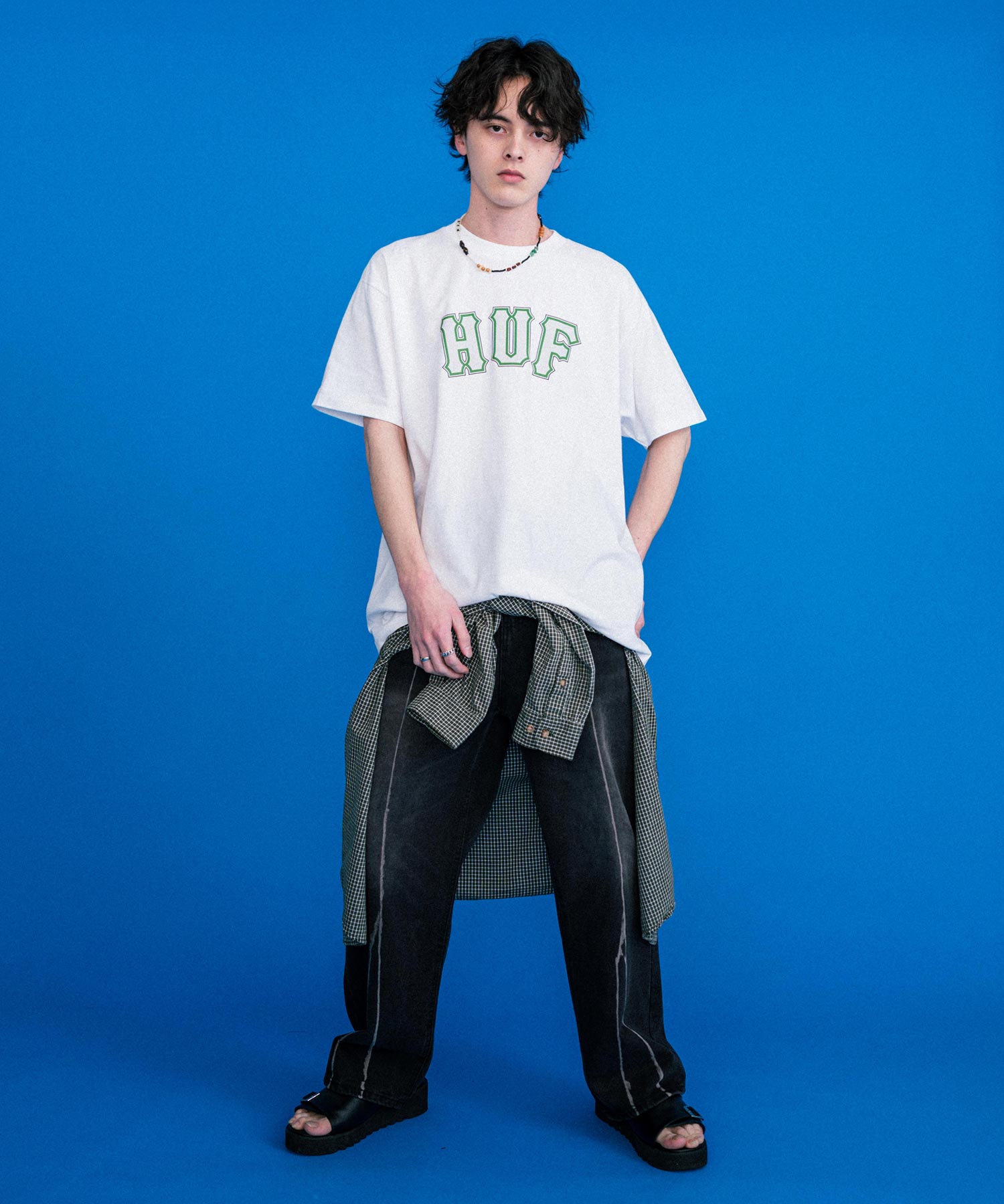 新色追加 HUF ハフ オーバーサイズアソートプリント半袖Tシャツ 15626