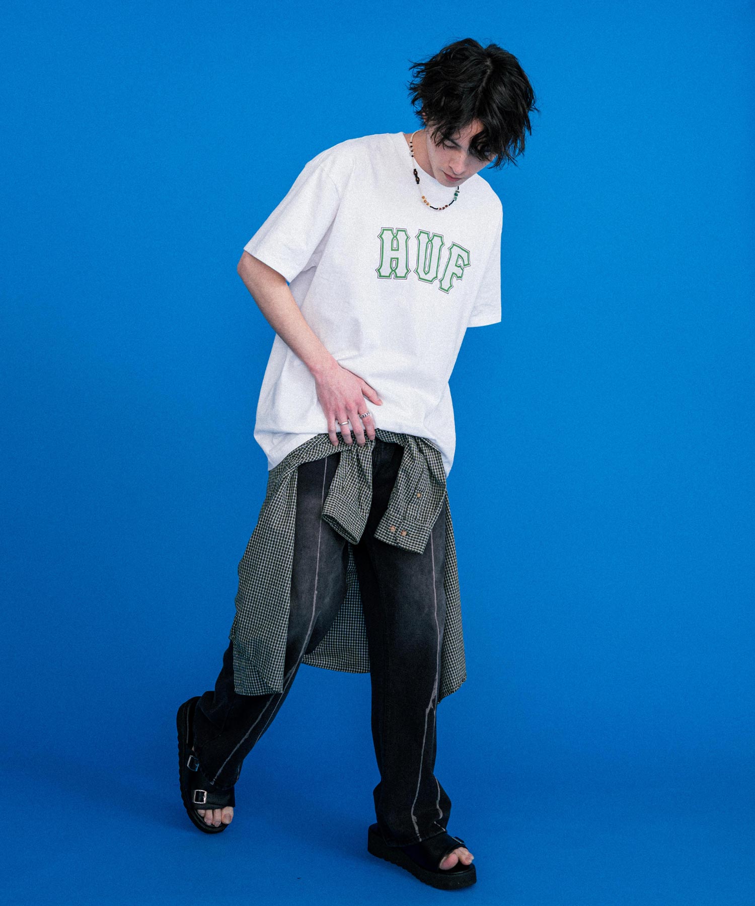 新色追加 HUF ハフ オーバーサイズアソートプリント半袖Tシャツ 15626