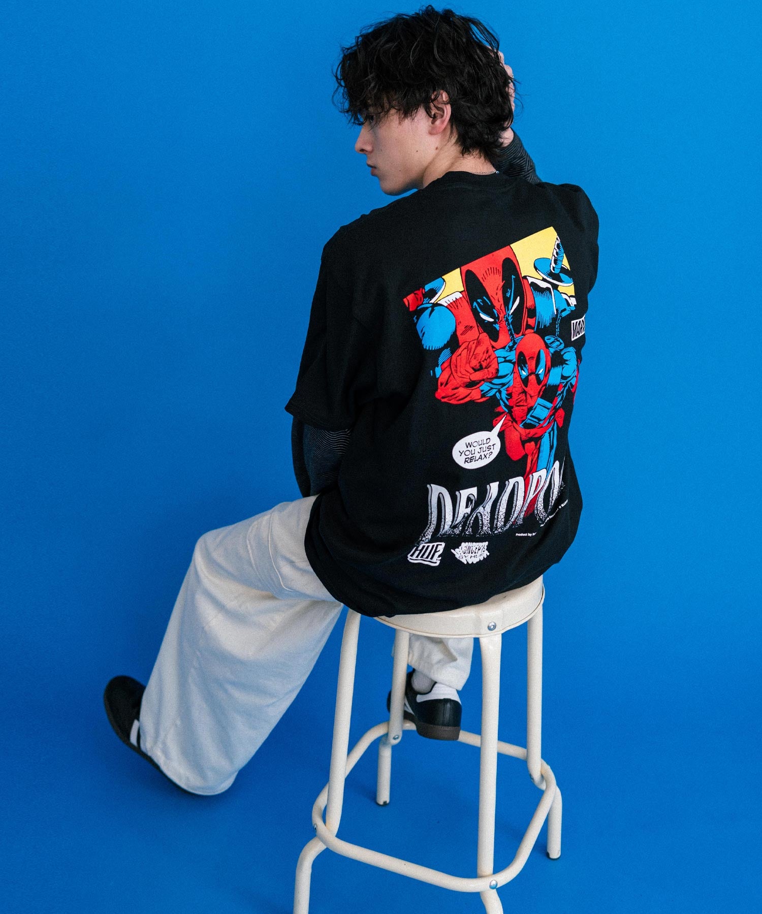 HUF ハフ オーバーサイズアソートプリント半袖Tシャツ 15626