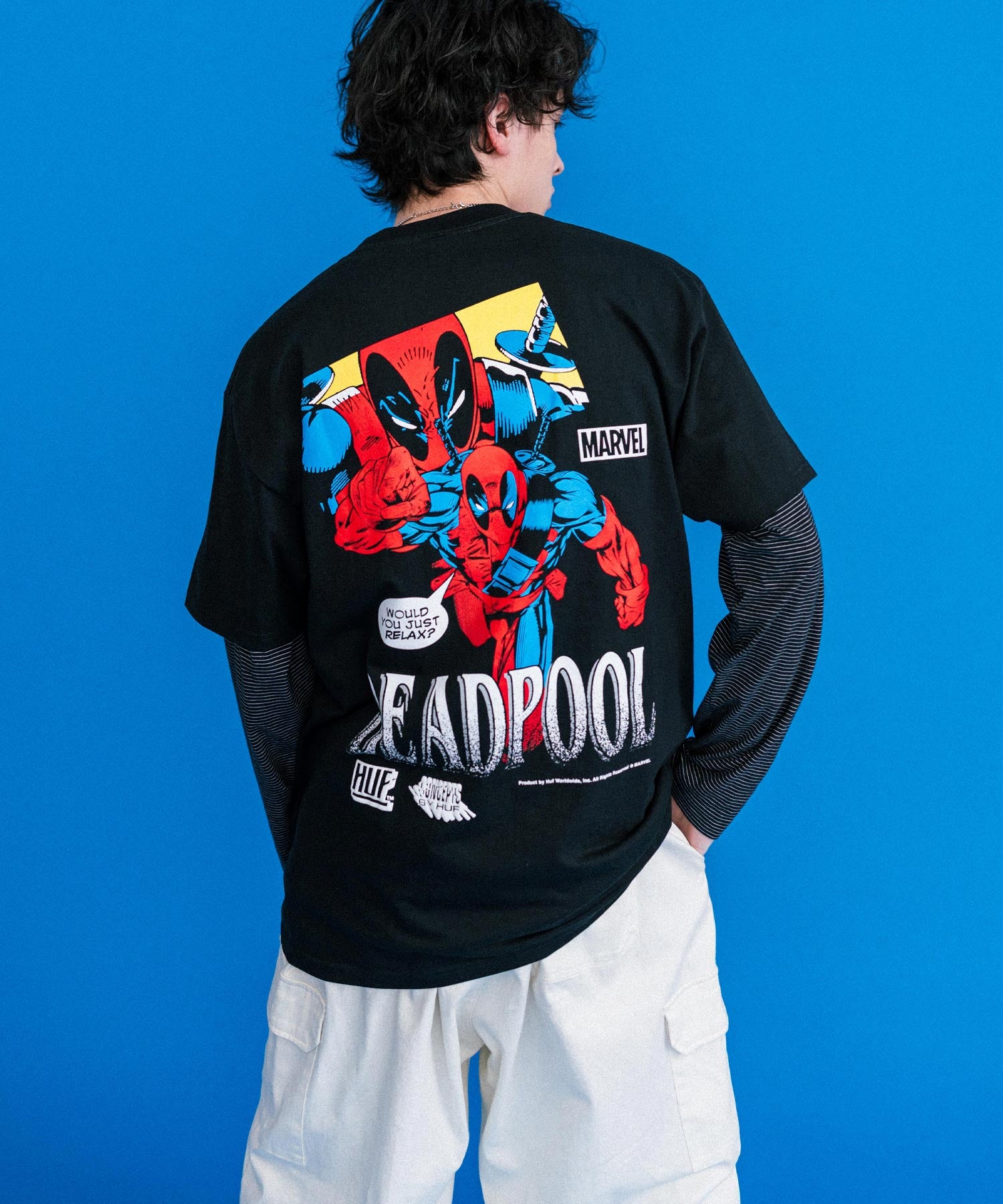 HUF ハフ オーバーサイズアソートプリント半袖Tシャツ 15626