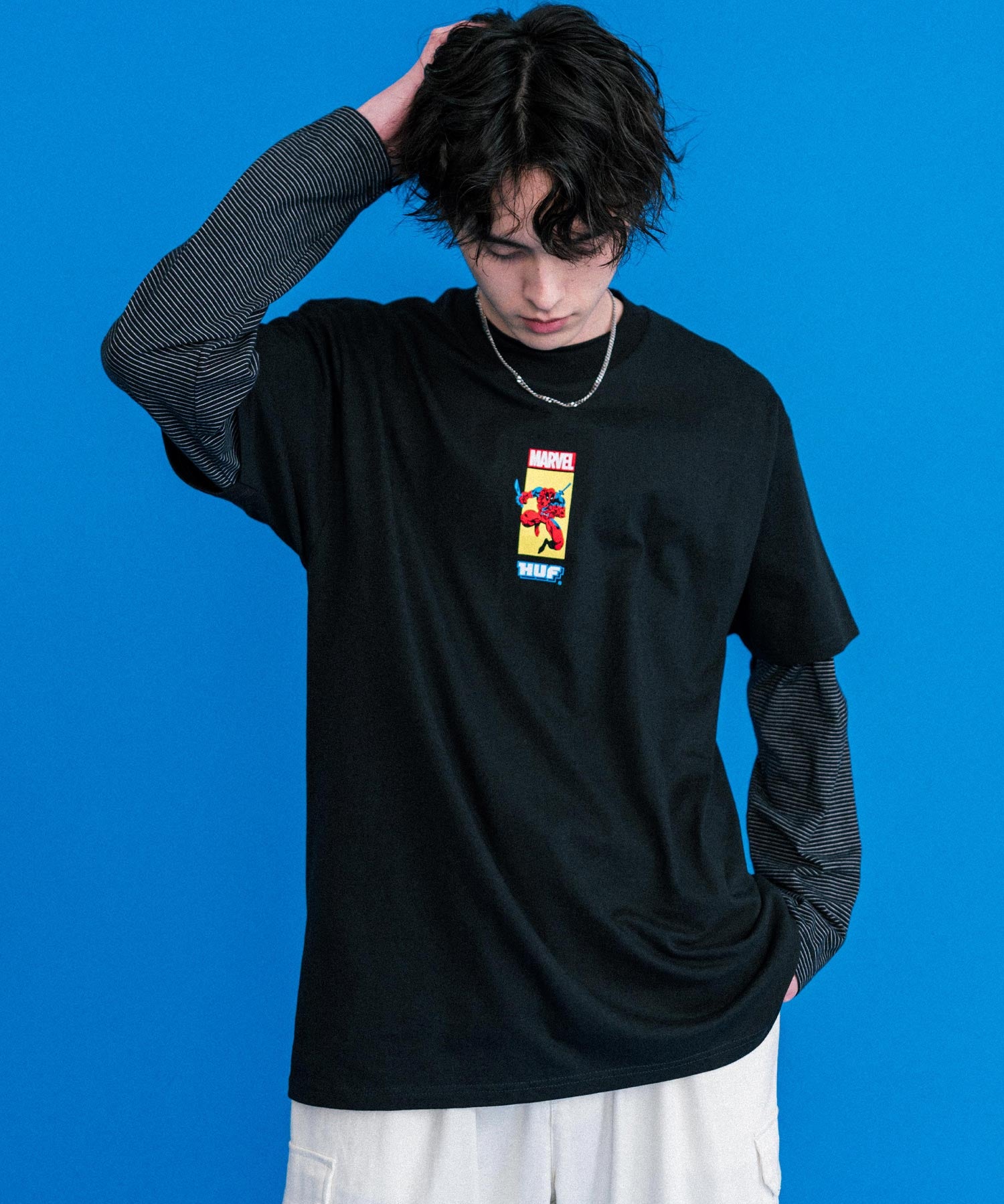HUF ハフ オーバーサイズアソートプリント半袖Tシャツ 15626