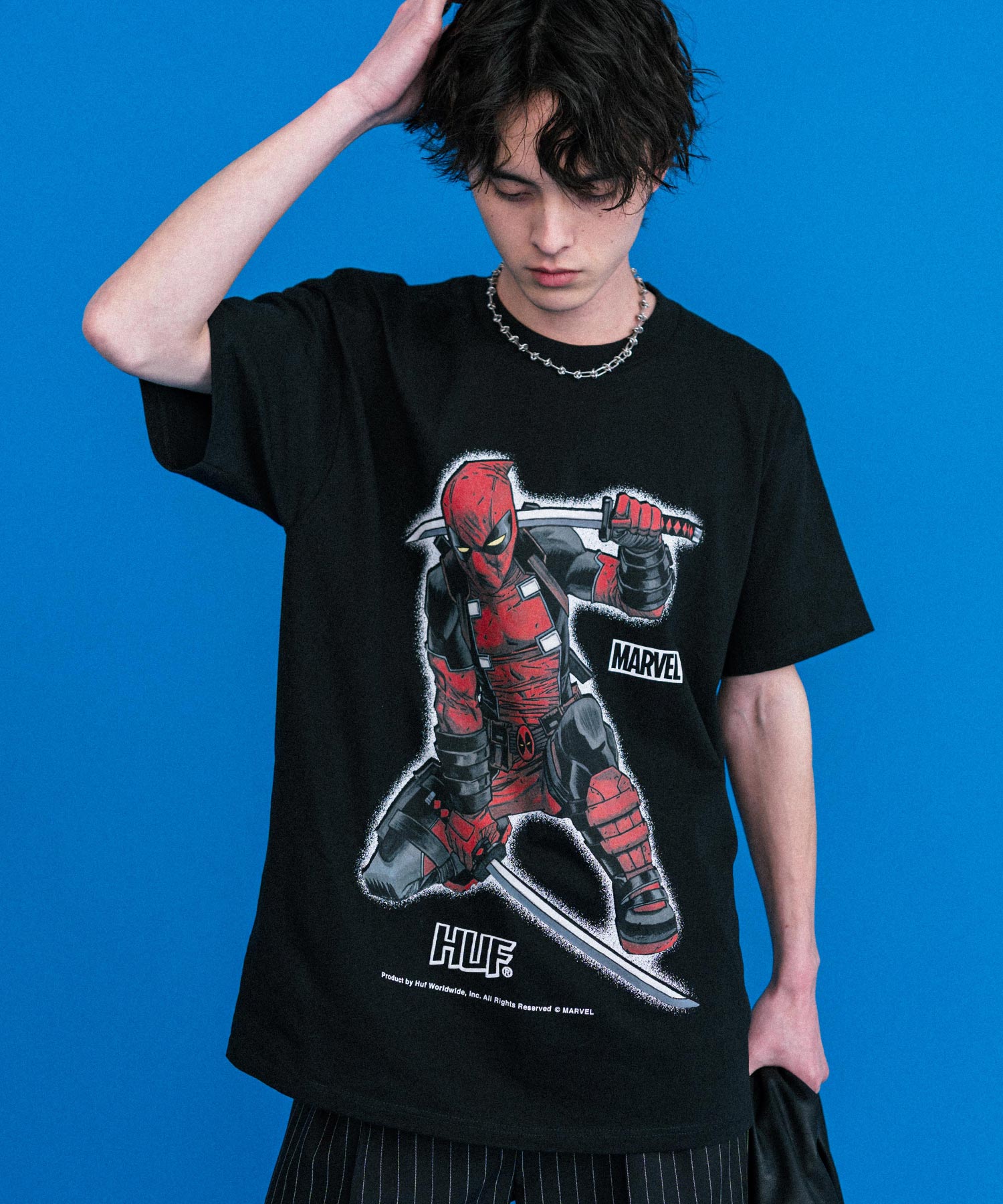 HUF ハフ オーバーサイズアソートプリント半袖Tシャツ 15626