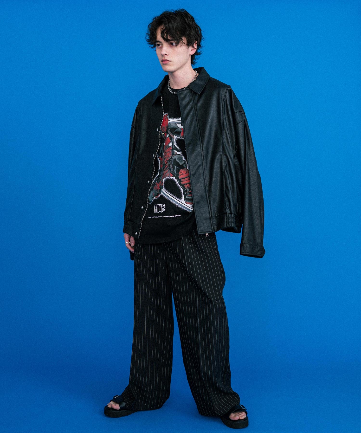 HUF ハフ オーバーサイズアソートプリント半袖Tシャツ 15626