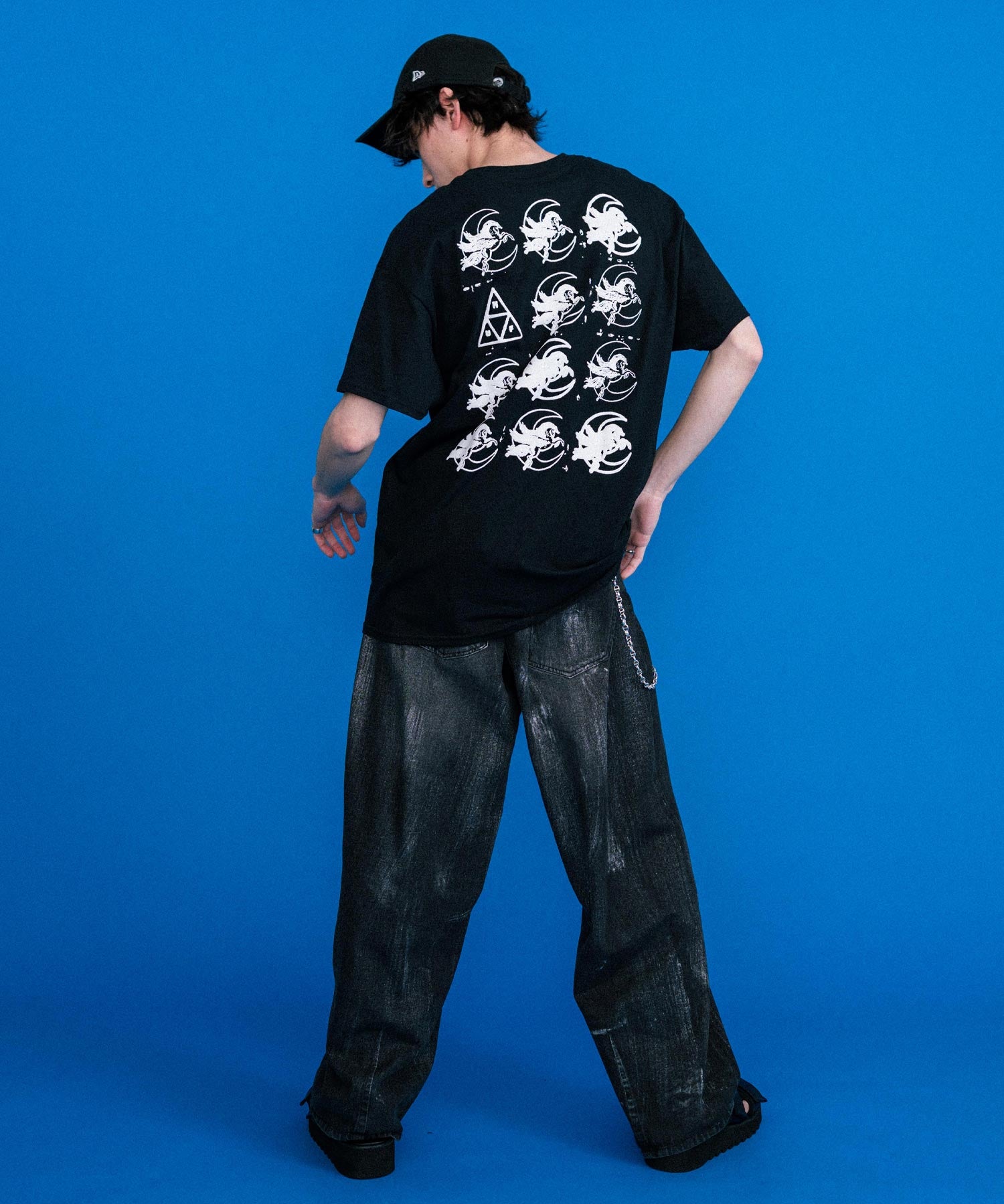 HUF ハフ オーバーサイズアソートプリント半袖Tシャツ 15626