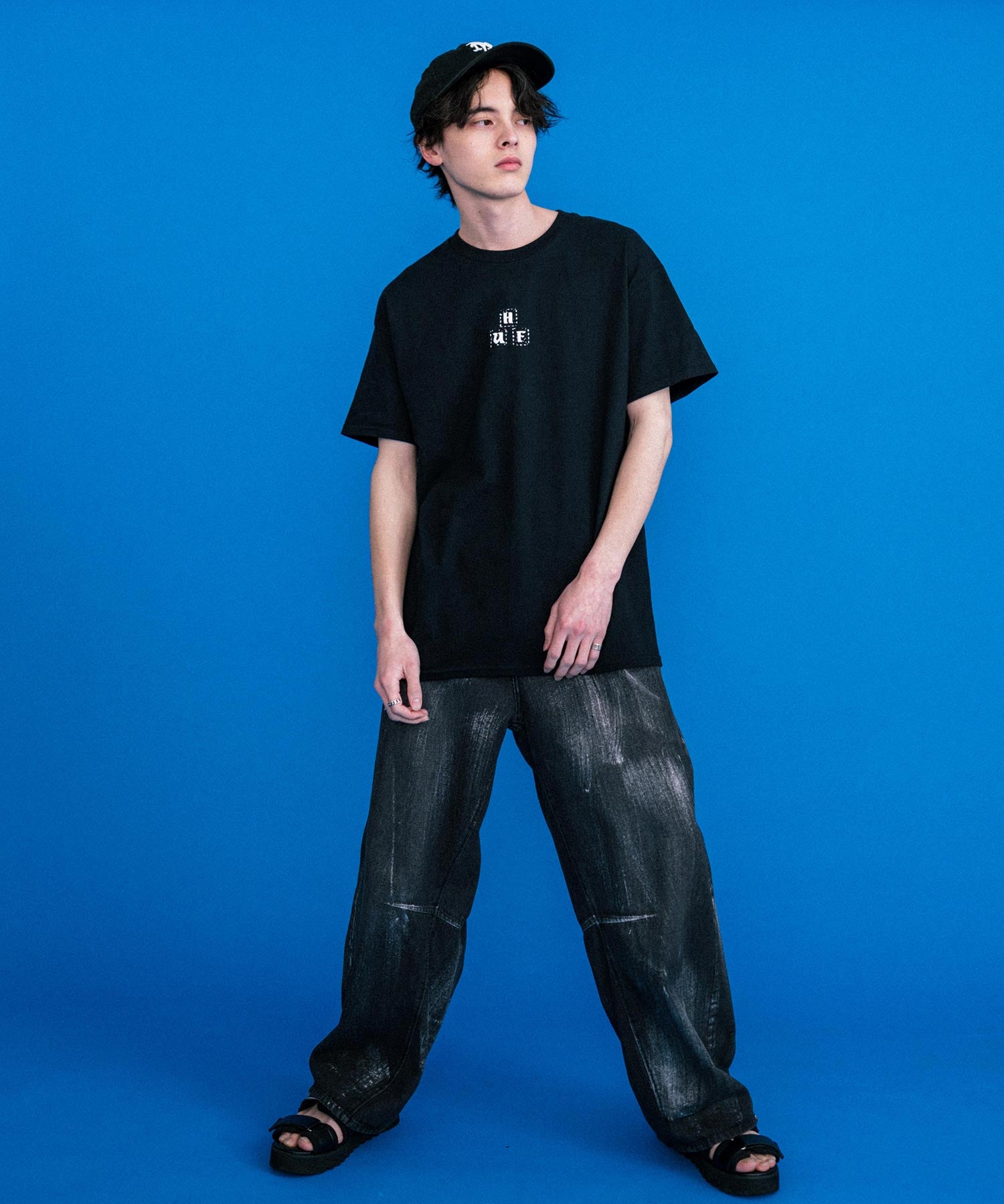 HUF ハフ オーバーサイズアソートプリント半袖Tシャツ 15626