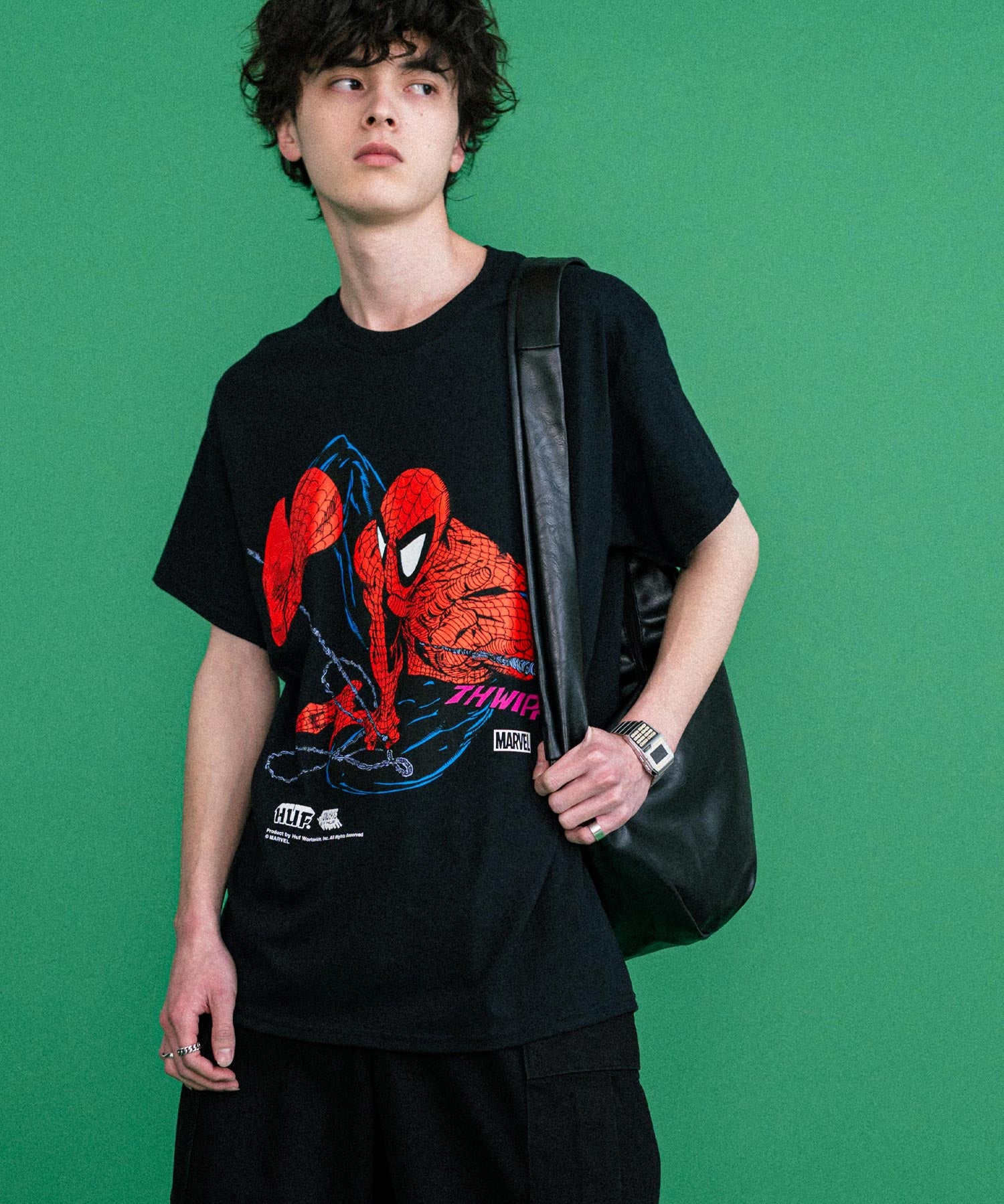 HUF ハフ オーバーサイズアソートプリント半袖Tシャツ 15626