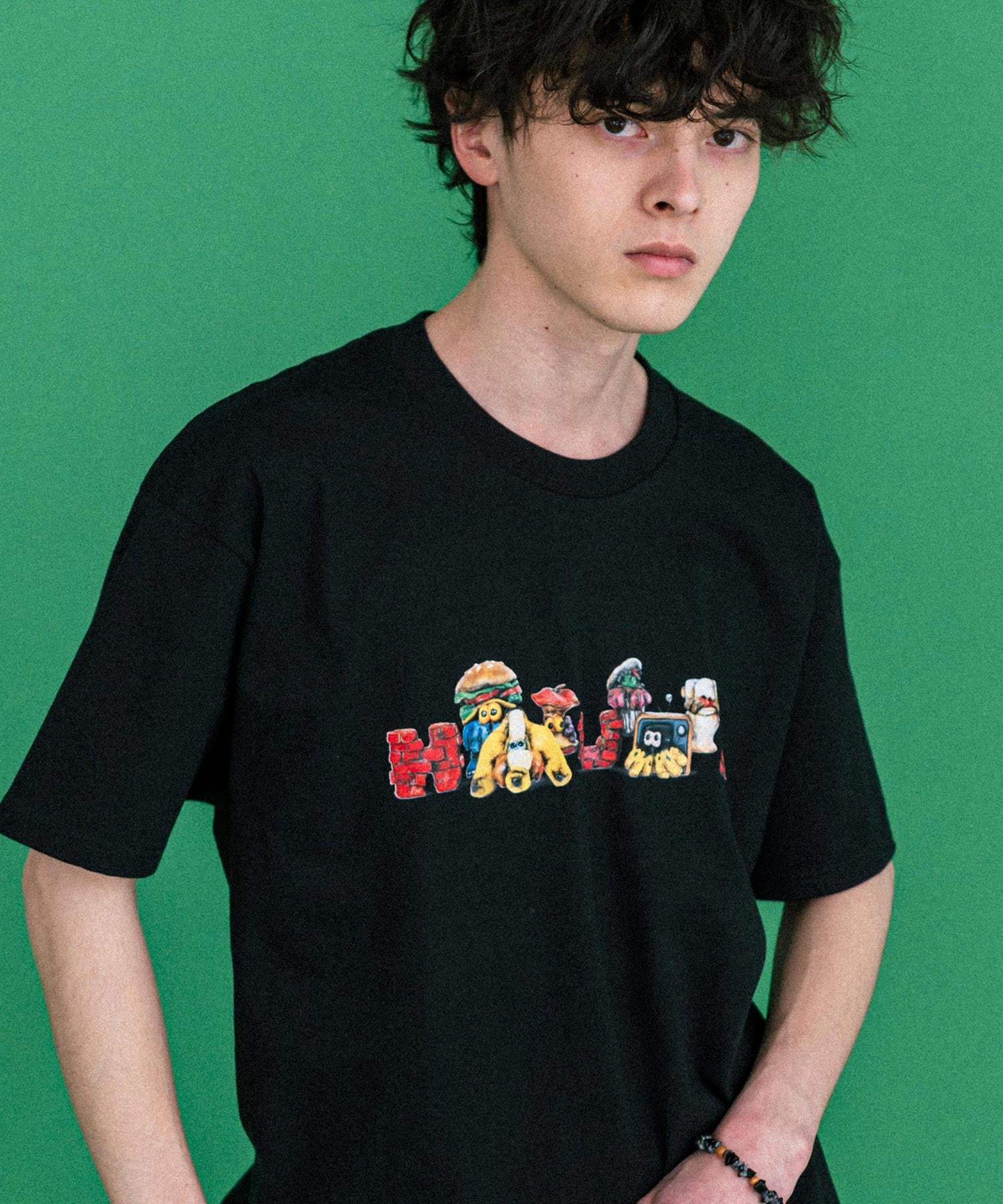 HUF ハフ オーバーサイズアソートプリント半袖Tシャツ 15626